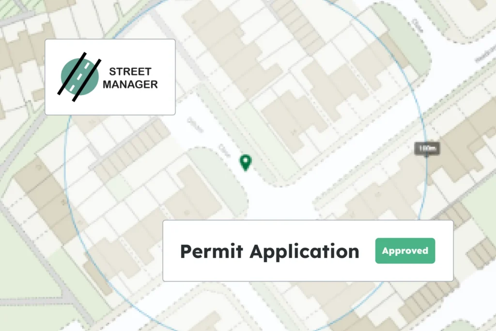 Street Manager permit approval checked before scheduling utility work.
