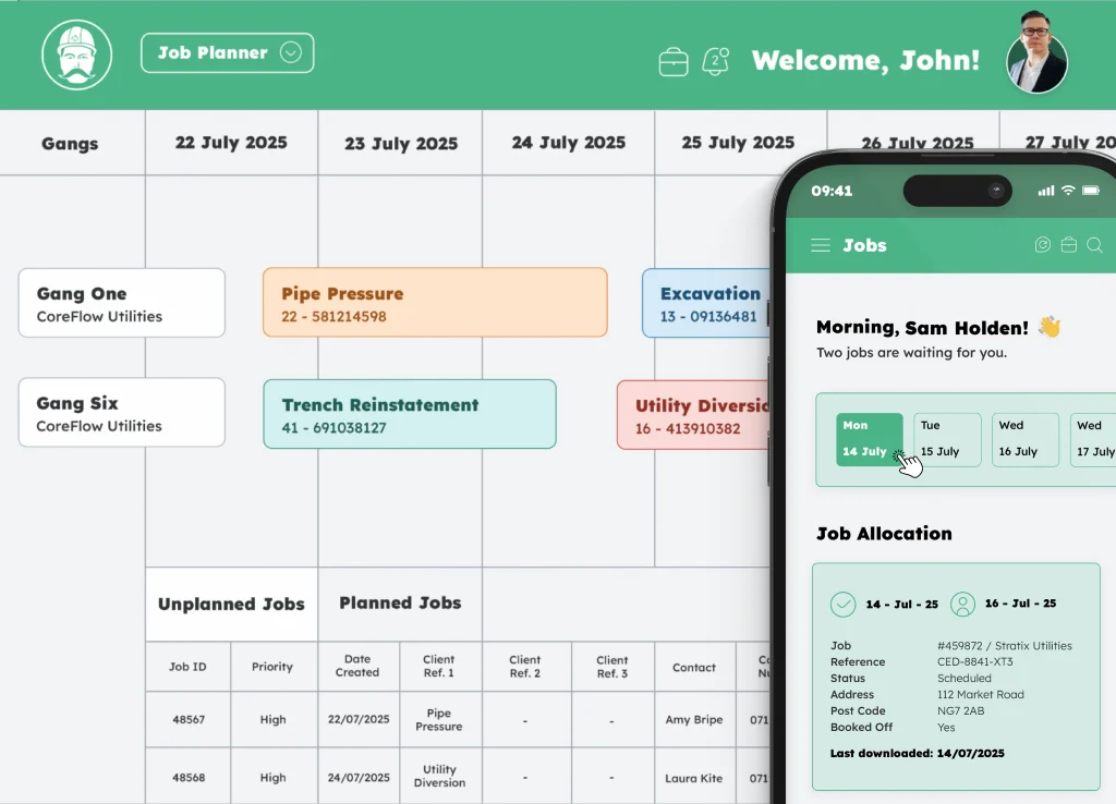 Coordinate field activities through an intuitive planner