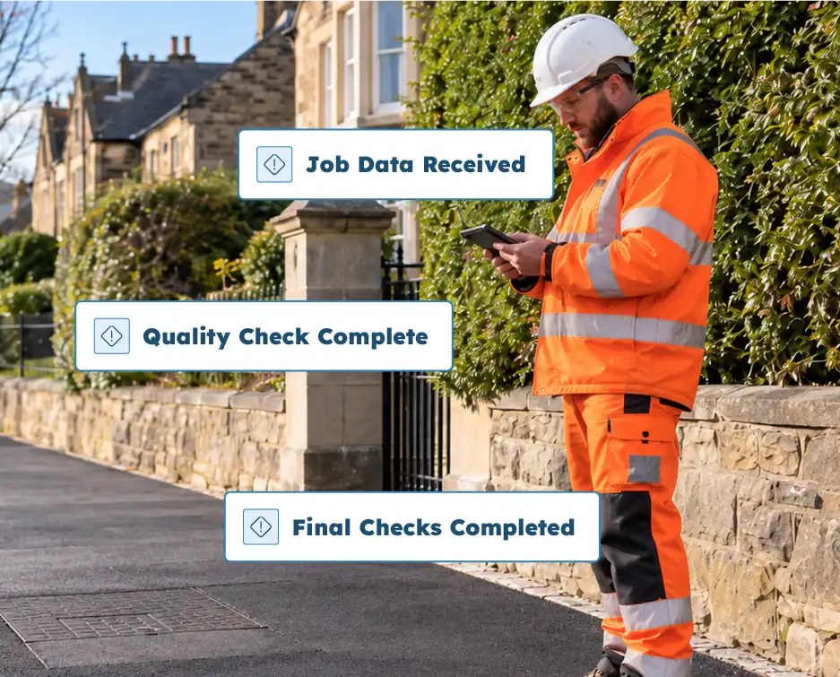 Operative reporting on job data to help streamline back-office reporting.