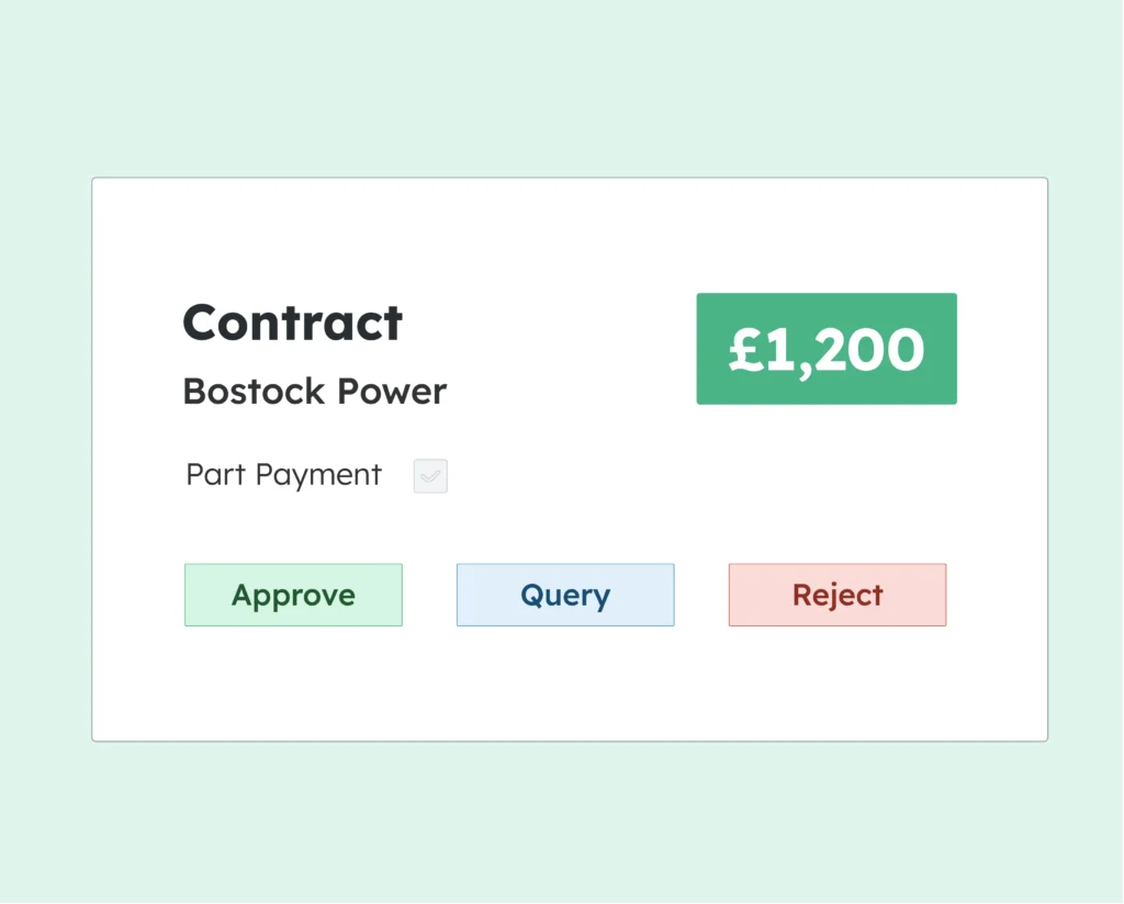 subcontractor payment approval